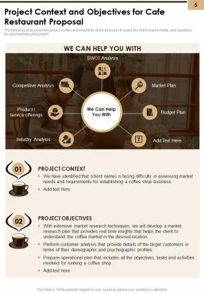 Cafe Restaurant Proposal Example Document Report Doc Pdf Ppt