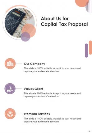 Capital Tax Proposal Report Sample Example Document