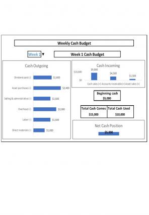Cash Budget Excel Spreadsheet Worksheet Xlcsv XL Bundle Appealing Compatible