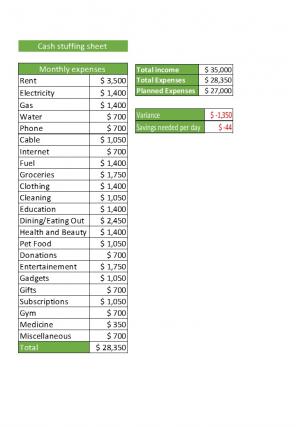 Cash Stuffing Excel Spreadsheet Worksheet Xlcsv XL Bundle V Editable Adaptable