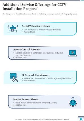 Cctv installation proposal example document report doc pdf ppt