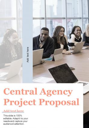 Central Agency Project Proposal One Pager Sample Example Document