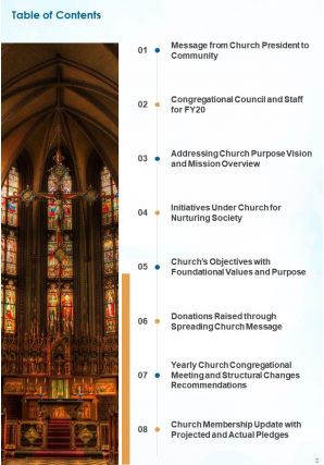 Church annual report pdf doc ppt document report template