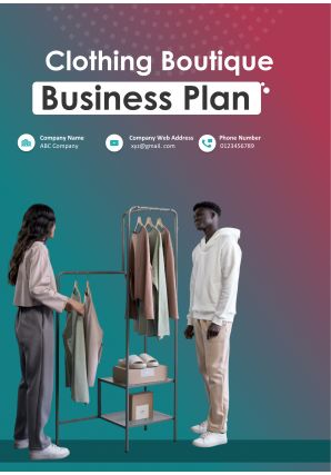 Clothing Boutique Business Plan Pdf Word Document