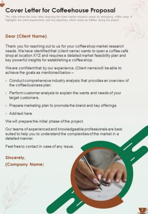 Coffeehouse Proposal Example Document Report Doc Pdf Ppt