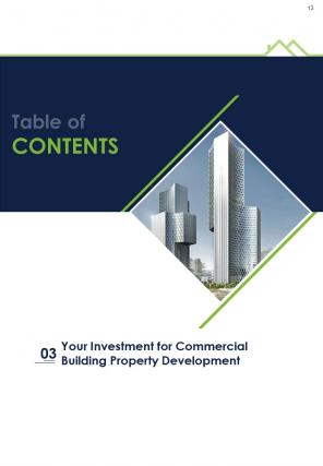 Commercial Building Property Development Report Sample Example Document