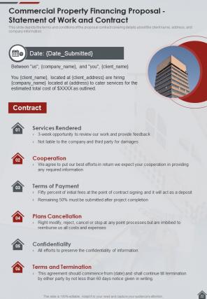 Commercial Property Financing Proposal Example Document Report Doc Pdf Ppt