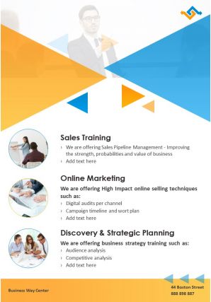 Competency training two page brochure template