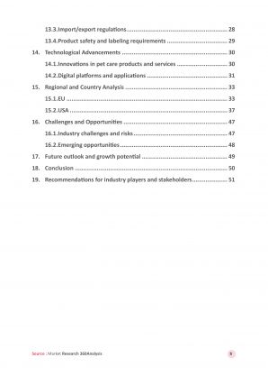 Comprehensive Pet Care Market Analysis Report 2023 Pdf Word Document IR V Pre-designed Editable