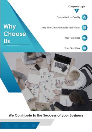 Computer consulting services four page brochure template