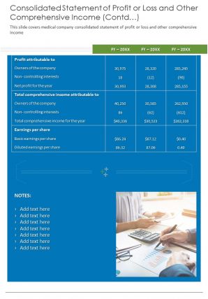 Consolidated statements for comprehensive income template 20 report infographic ppt pdf document