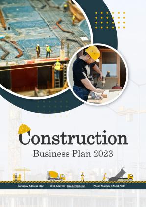 Construction Business Plan Pdf Word Document Construction Business Plan A4 Pdf Word Document