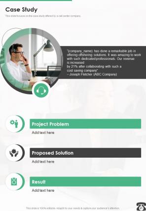 Contact Center Proposal Example Document Report Doc Pdf Ppt