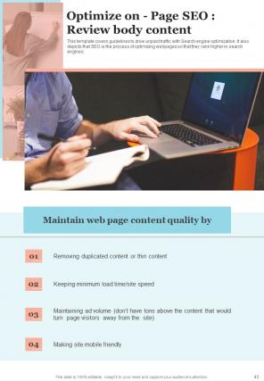Content Marketing Playbook Report Sample Example Document