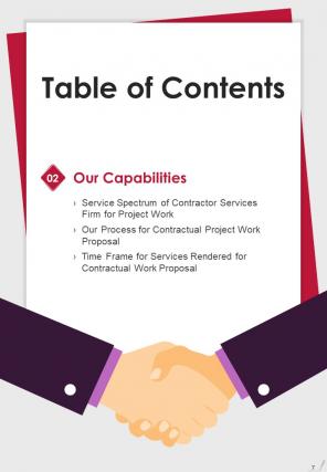 Contractual Work Proposal Report Sample Example Document