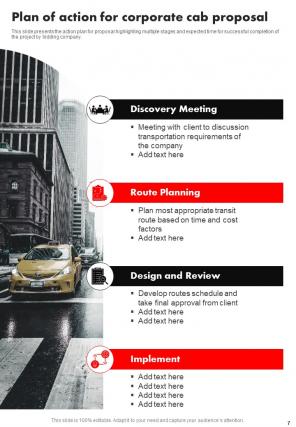 Corporate Cab Proposal Report Sample Example Document Visual Compatible