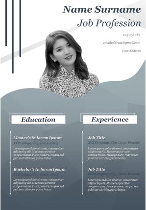Cv sample template with skills and achievements