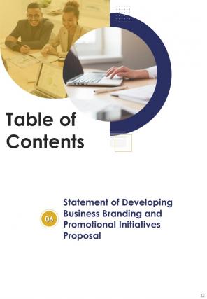 Developing Business Branding And Promotional Initiatives Proposal Report Sample Example Document