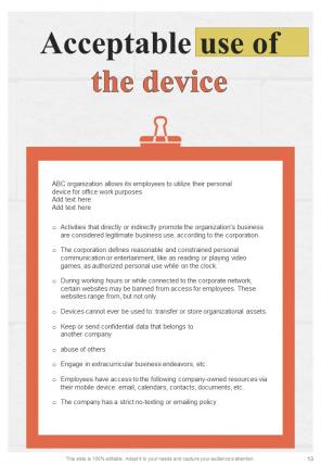 Device Maintenance Policy For Software Based Organization HB V Ideas Captivating