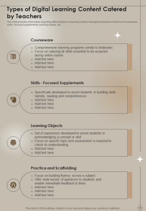 Digital Learning Playbook Report Sample Example Document
