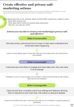 Digital Marketing Playbook For Driving Privacy And Performance Report Sample Example Document Colorful Analytical