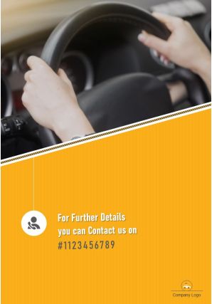 Driving school pamphlet two page brochure template