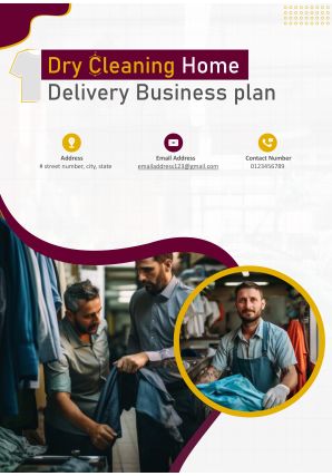 Dry Cleaning Home Delivery Business Plan Pdf Word Document