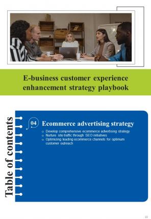 E Business Customer Experience Enhancement Strategy Playbook Report Sample Example Document Unique Customizable