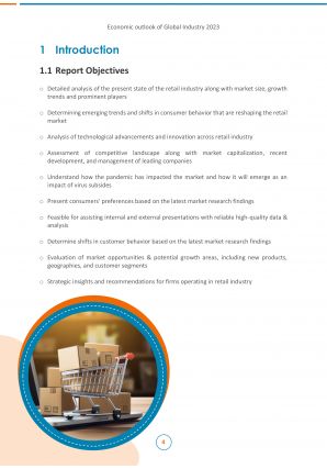 Economic Outlook Of Global Retail Industry 2023 Pdf Word Document IR V Visual Downloadable