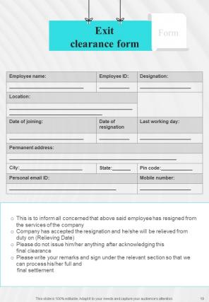 Employee Departure Policy A4 Manual HB V Engaging Template