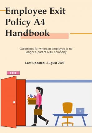 Employee Exit Policy A4 Handbook Hb V