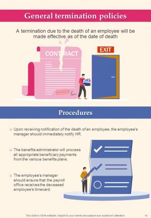 Employee Exit Policy A4 Handbook Hb V Editable Idea