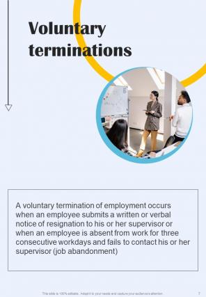 Employee Offboarding Policy A4 Guide HB V Unique Slides