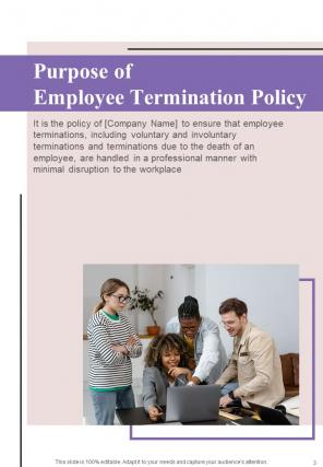 Employee Termination Policy A4 Handbook HB V Image Best