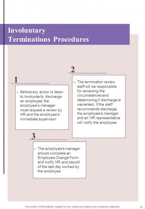 Employee Termination Policy A4 Handbook HB V Downloadable Best