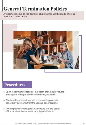 Employee Termination Policy A4 Handbook HB V Designed Best
