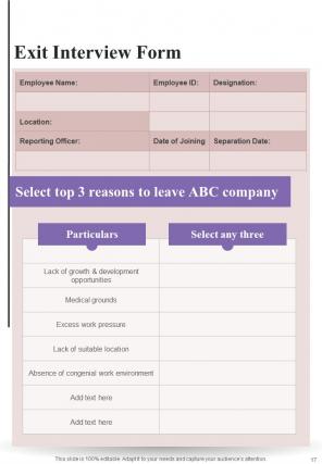 Employee Termination Policy A4 Handbook HB V Impressive Best