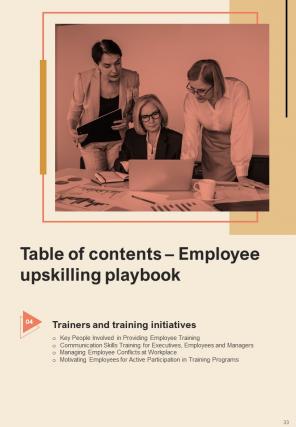 Employee Upskilling Playbook Report Sample Example Document Best Professionally
