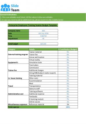 Enterprise Budget Template Excel Spreadsheet Worksheet Xlcsv XL Bundle V Template Customizable