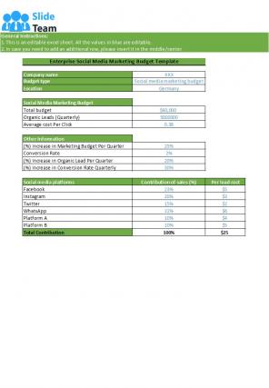 Enterprise Budget Template Excel Spreadsheet Worksheet Xlcsv XL Bundle V Impactful Customizable