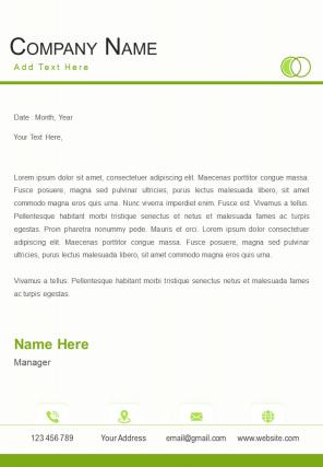 Environmental consultant letterhead design template