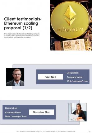 Ethereum Scaling Proposal Report Sample Example Document Content Ready Downloadable