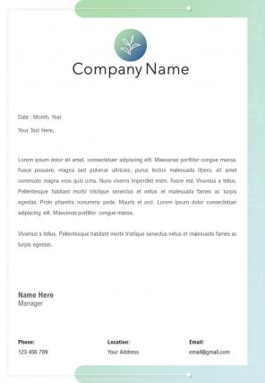 Event management letterhead design template