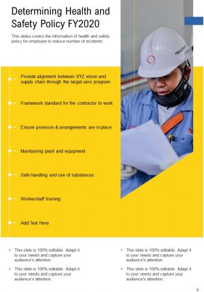 Example annual health and safety report pdf doc ppt document report template
