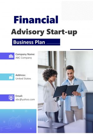 Financial Advisory Start Up Business Plan Pdf Word Document