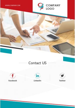 Financial consulting firm two page brochure template