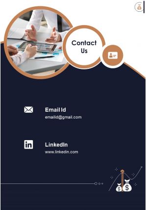 Financial consulting services two page brochure template