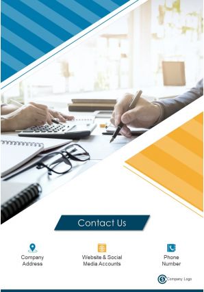 Financial planning and consulting four page brochure template