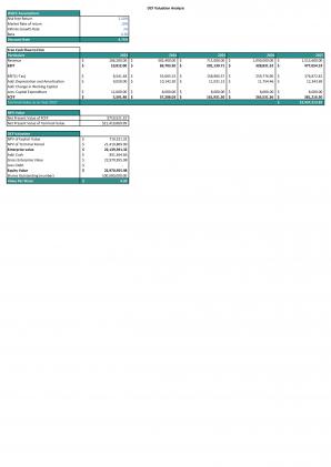 Financial Statements And Valuation For Planning A Lawn Care Business In Excel BP XL Visual Images