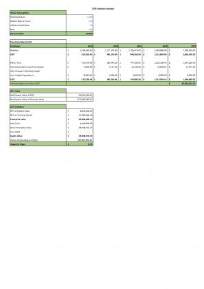 Financial Statements Modeling And Valuation For Cosmetic Store Business Plan In Excel BP XL Image Analytical